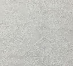 Bethany White Embroidery Fabric