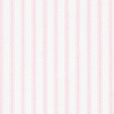 Classic Ticking Pink Fabric Per Yard