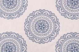 Mandala Nautic Embroidery Fabric