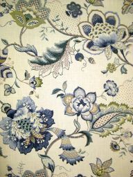 Ophelia Iris Blue Fabric
