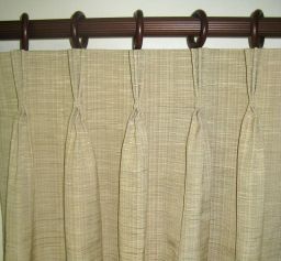 Pinch pleated custom curtains
