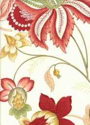 Samanta Coral Crimson Fabric