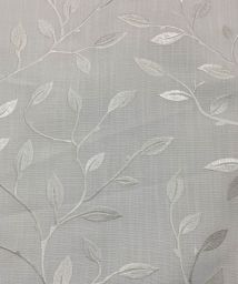 Capri Bright White Embroidered Fabric Per Yard