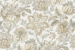Rosette Cream Fabric