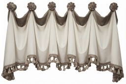 Cuff Top Valance - medallion hung