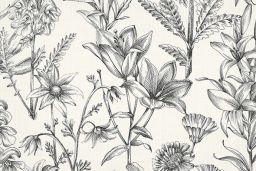 Kiley Graphite Fabric Per Yard