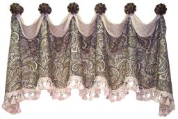 Cuff Top Valance - medallion hung