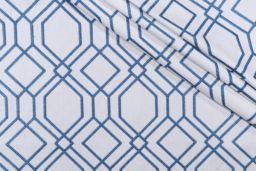 Harris Cobalt Embroidery Fabric