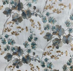 Naya Dresden Embroidered Fabric Per Yard