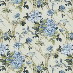 Mudan Porcelain Fabric Per Yard