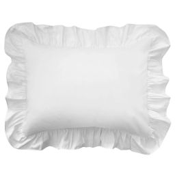 Ruffled pillow sham