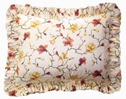 Ruffled pillow sham