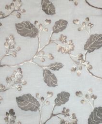 Sabra Natural Embroidered Fabric