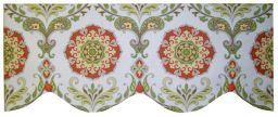 Board Mounted Single Layer Cameo Valance