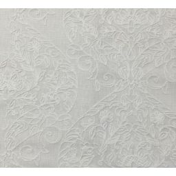Bethany White Embroidery Fabric