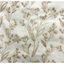 Elory Natural Embroidered Fabric