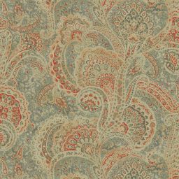 Sultan's Paisley Ember Fabric